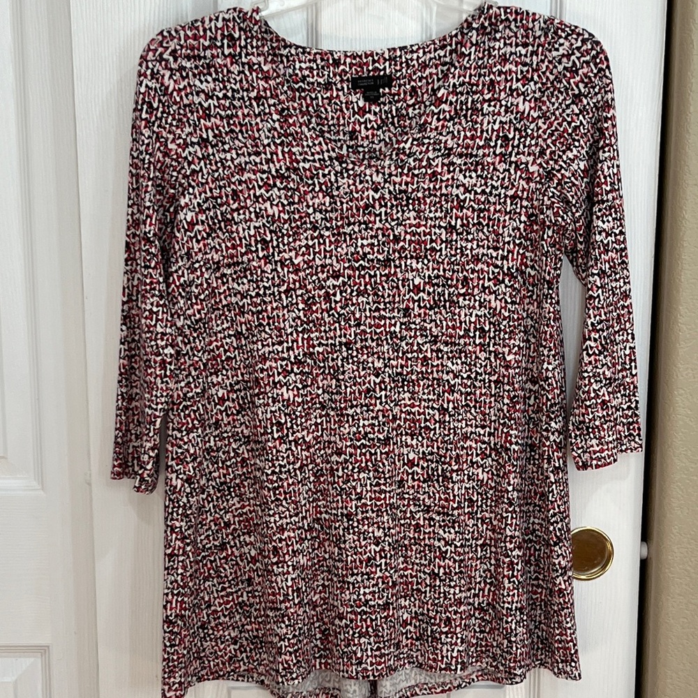 J. Jill Wearever Collection Multicolor Patterned Top - Size XS*